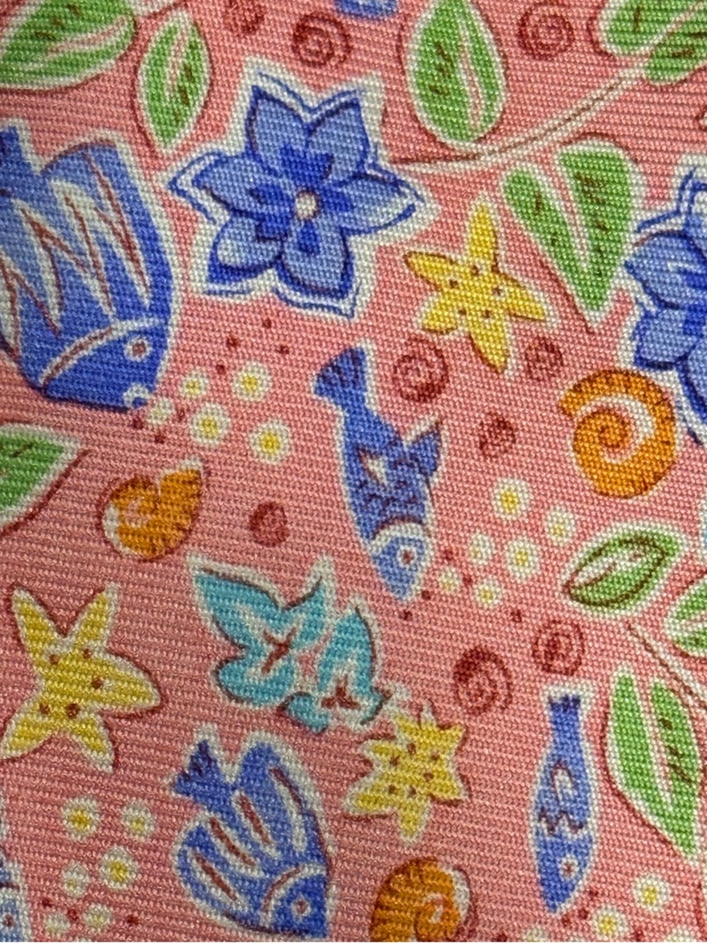 R Hanauer 100% Silk Self Tie Bow Tie Pink Floral Botanical Handmade USA - Picture 2 of 4